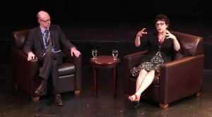 Sidonie Smith and Dr. Carr During the Q and A Sidonie Smith and Dr. Carr During the Q and A